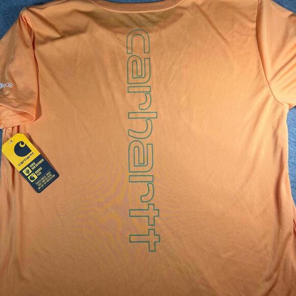 NWT Carhartt Force Sun Defender Youth XL (18-20) Orange T-Shirt Size XL - Picture 8 of 8